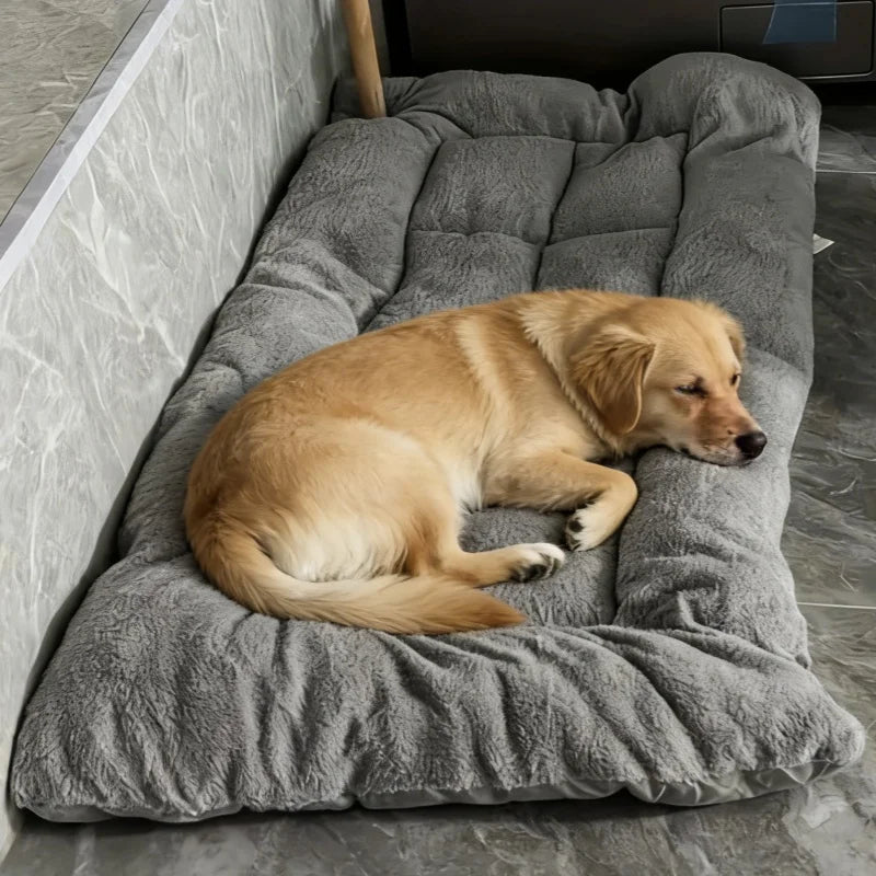 Extra large plush dog bed sofa for small to large dogs