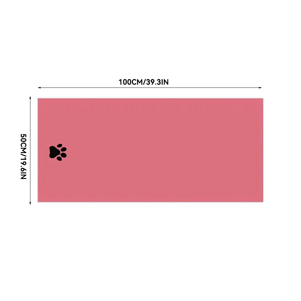 Embroidered microfibre bath towel for dogs and cats