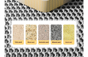 Waterproof 2-layer litter trapping mat for cats