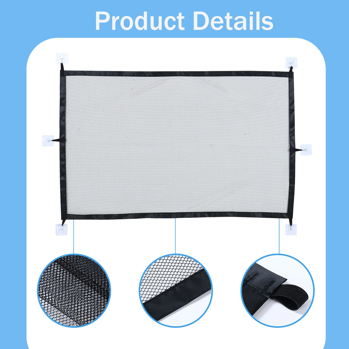 Foldable breathable mesh safety gate for dogs