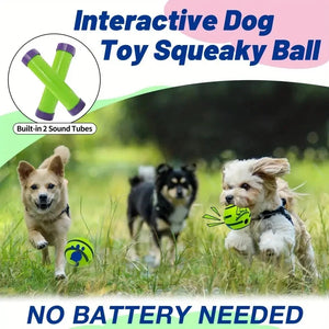 Interactive giggle ball toy for dog IQ training and play