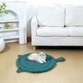Big Face Cat Print Pet Bed Mat
