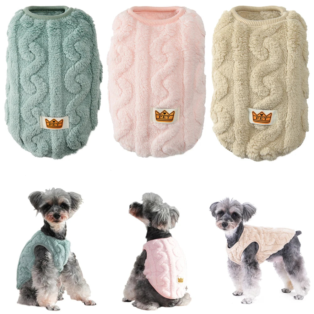 Soft fleece jumper for small dogs, cats, and puppies