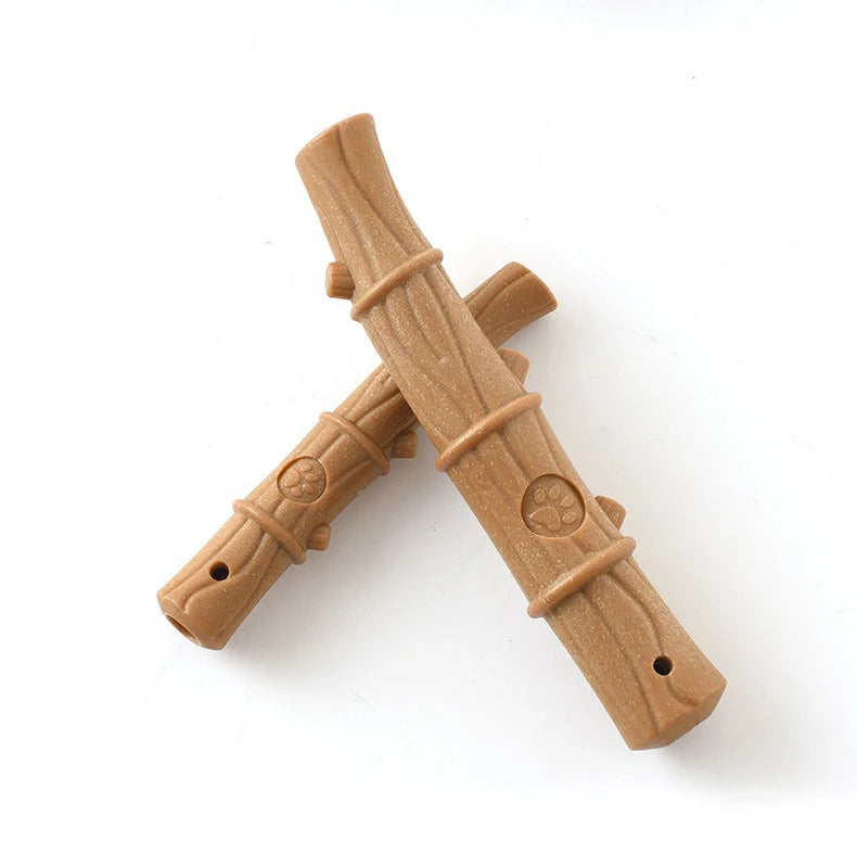 Bamboo dental chew toy for dogs to support teeth cleaning