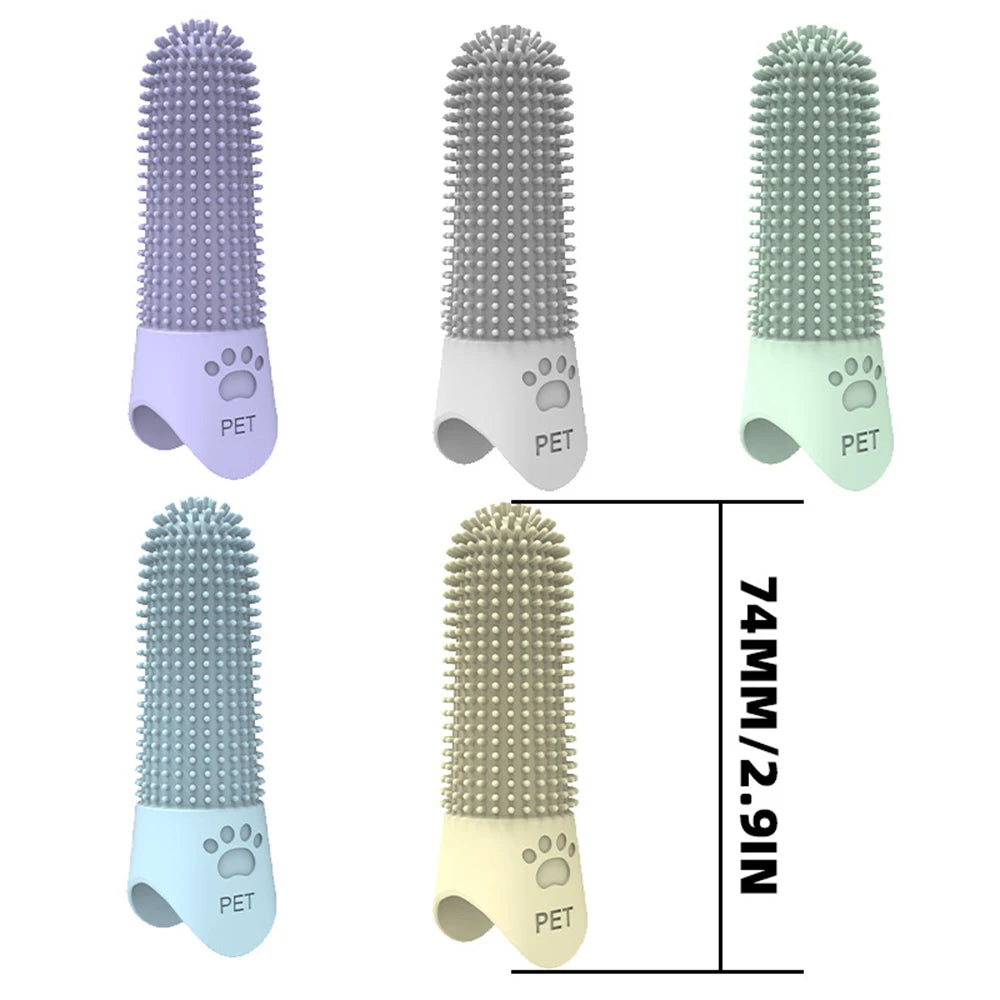 EasyClean Pet Finger Toothbrush - GoPoofy