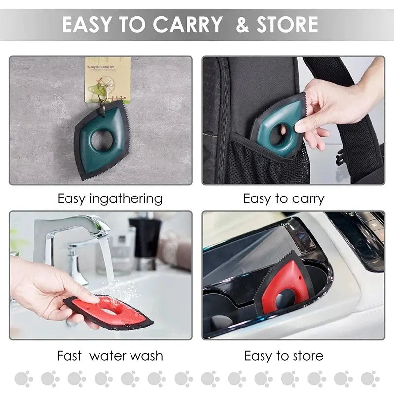 4-mode reusable pet hair remover brush for dogs and cats