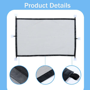 Foldable breathable mesh safety gate for dogs