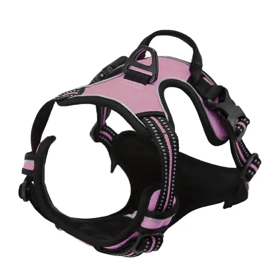 Front-clip reflective no-pull harness for medium to large dogs