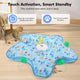 Motion-activated hide and seek feather teaser toy for cats