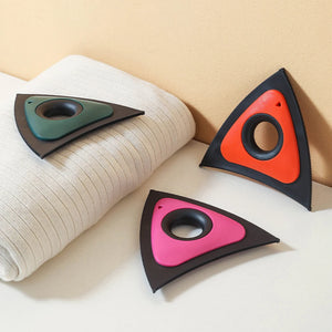 Reusable triangular pet hair remover brush for furniture and carpets
