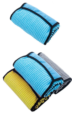 Quick-dry coral fleece bath towel for dogs and cats