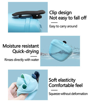 Silicone treat waist bag for outdoor dog training