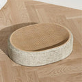Oval sisal scratcher bed and lounger for indoor cats