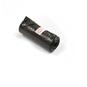 Mesh waste bag dispenser that hangs from a dog lead