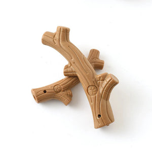 Bamboo dental chew toy for dogs to support teeth cleaning