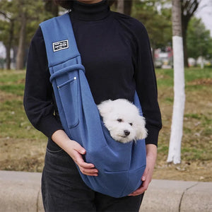 Crossbody sling carrier bag for small dogs and cats