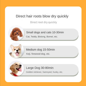 Electric 2-in-1 hair dryer and grooming comb for dogs and cats