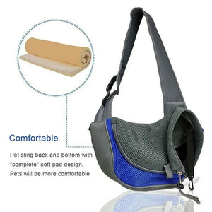 Mesh oxford sling carrier bag for small dogs