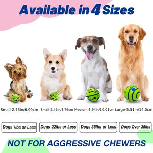 Interactive giggle ball toy for dog IQ training and play