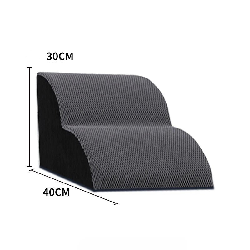 Foldable non-slip pet steps and ramp for dogs and cats