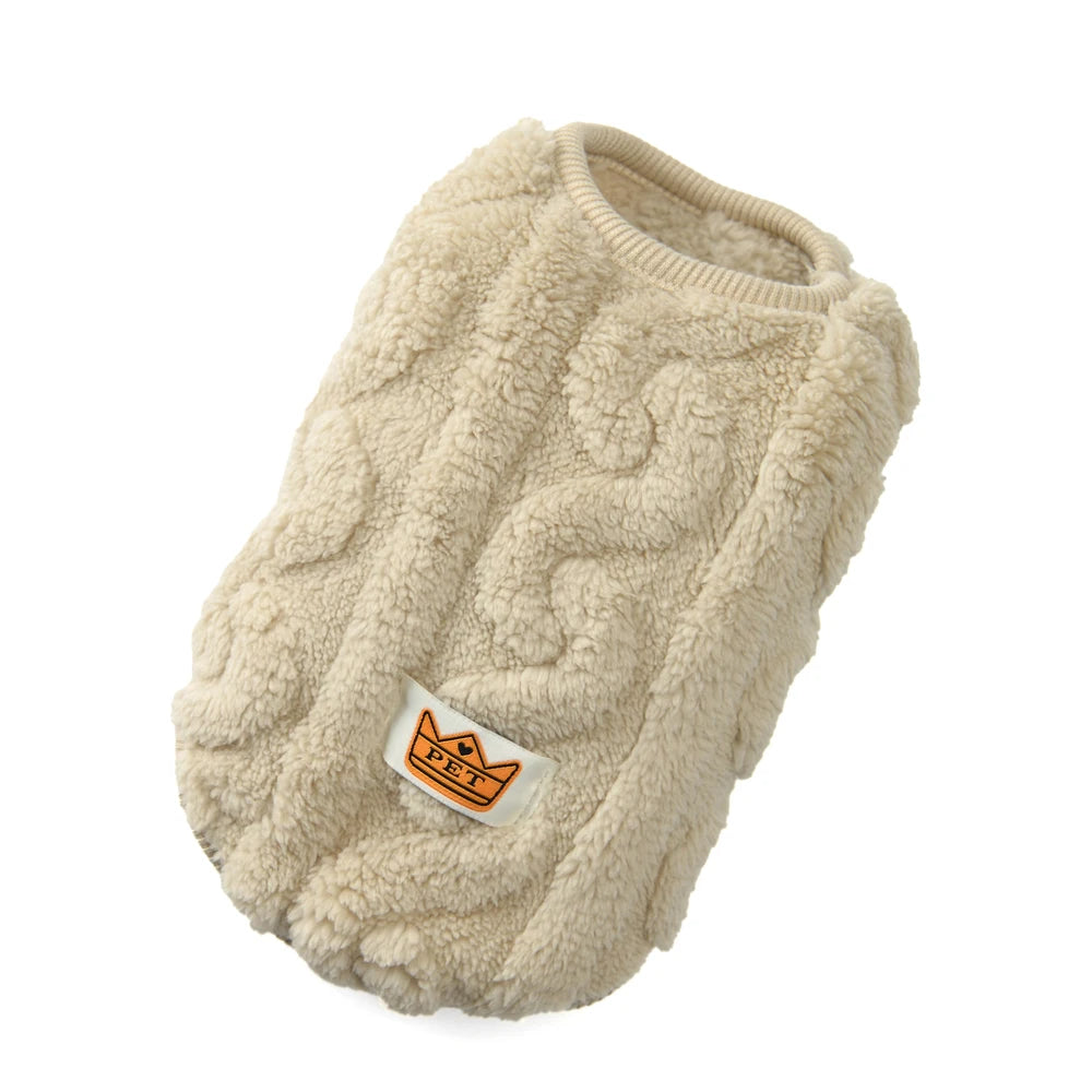 Soft fleece jumper for small dogs, cats, and puppies