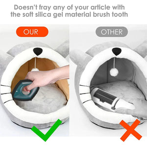4-mode reusable pet hair remover brush for dogs and cats