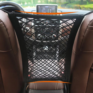 Mesh car back seat barrier for dogs