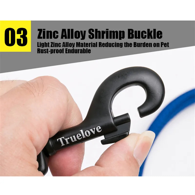 Truelove Reflective Mesh Dog Leash: Padded Comfort & Safety - GoPoofy