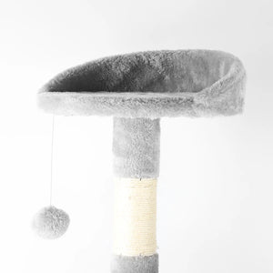 Cat tree condo with scratching post and cosy perches