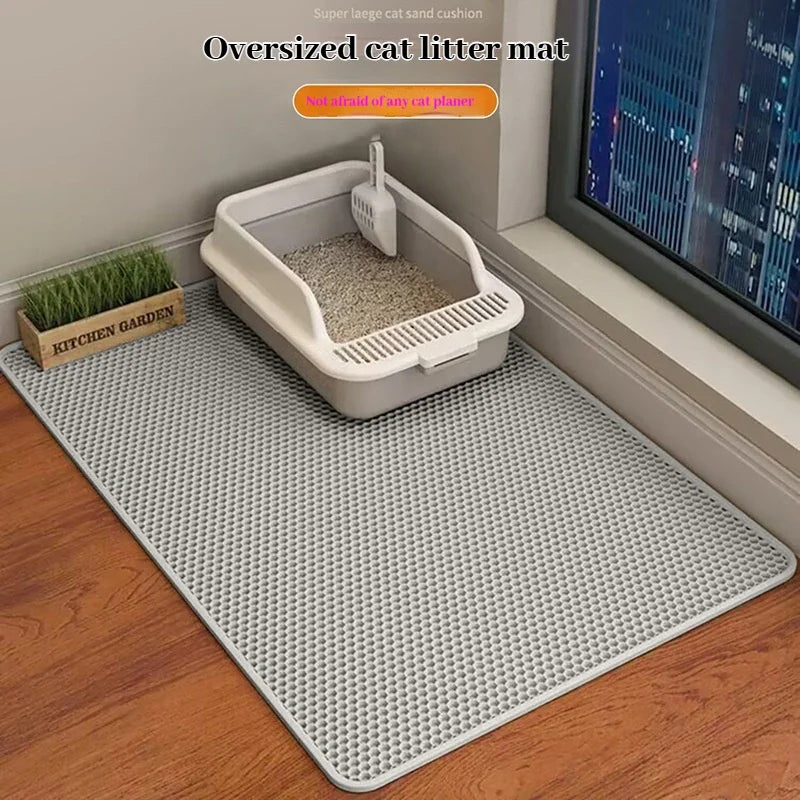 Waterproof 2-layer litter trapping mat for cats