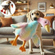 Soft plush duck companion toy for dogs and cats