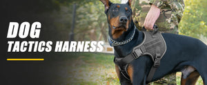 Reflective tactical-style training vest harness for dogs