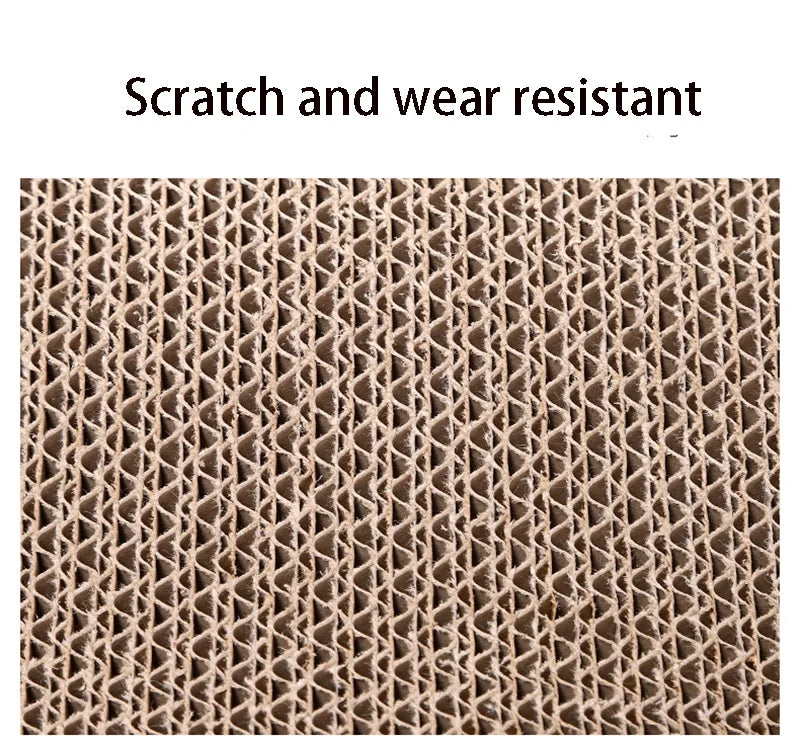 Reversible corrugated cardboard scratching pad for cats