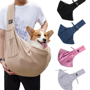 Crossbody sling carrier bag for small dogs and cats