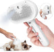 Rechargeable misting grooming comb for dogs and cats
