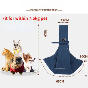 Crossbody sling carrier bag for small dogs and cats