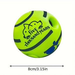 Interactive giggle ball toy for dog IQ training and play