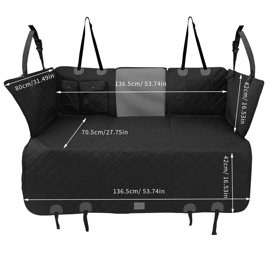 Waterproof scratch-proof car seat extender hammock for dogs