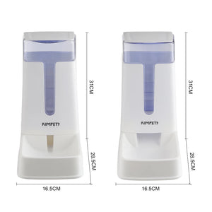 2-in-1 automatic feeder and water dispenser for dogs and cats