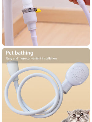 Multifunctional pet bathing shower sprayer for dogs and cats
