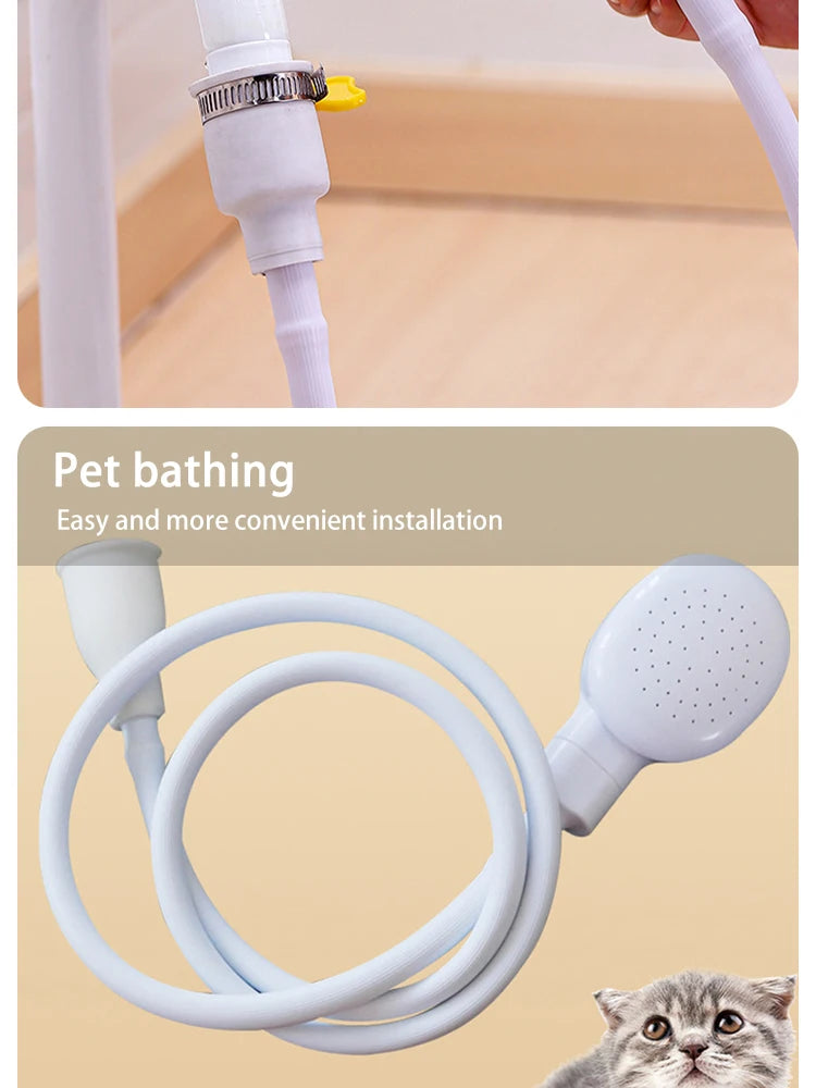 Multifunctional pet bathing shower sprayer for dogs and cats