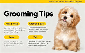 Curved deshedding grooming comb for dogs and cats