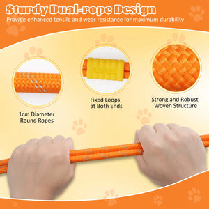 Reflective nylon car seatbelt restraint for dogs