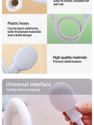 Multifunctional pet bathing shower sprayer for dogs and cats