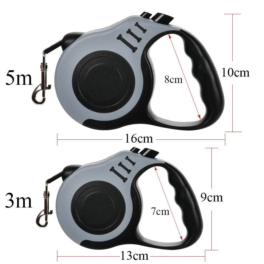 5m retractable nylon lead for dogs and cats