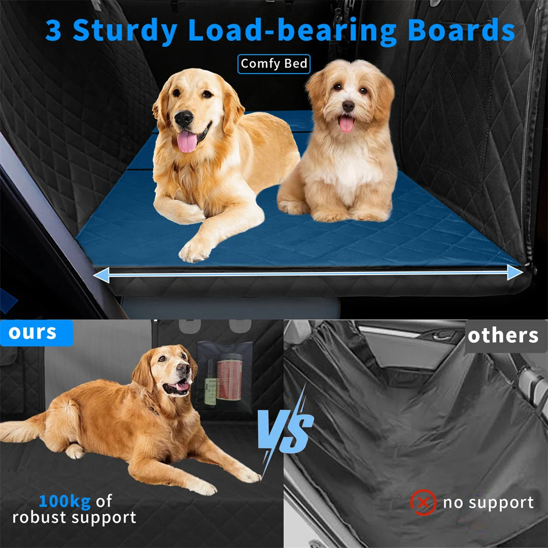 Waterproof scratch-proof car seat extender hammock for dogs