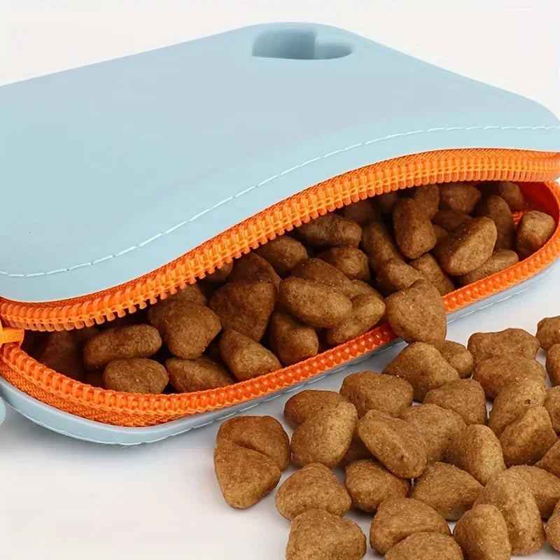 Waterproof silicone treat pouch for dog training walks
