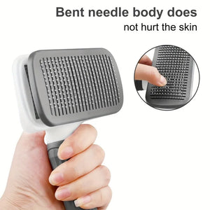 Soft-tip detangling brush for long and short-haired dogs and cats