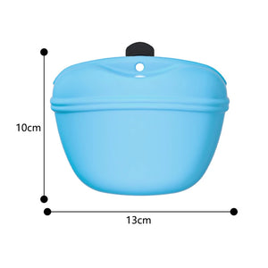Silicone treat waist bag for outdoor dog training