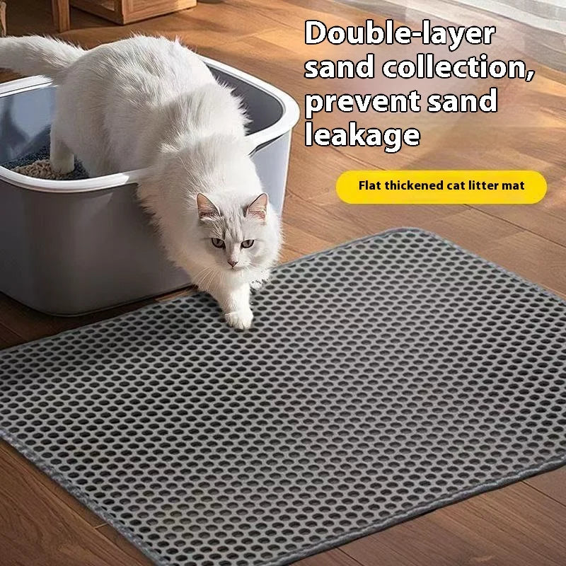 Waterproof 2-layer litter trapping mat for cats